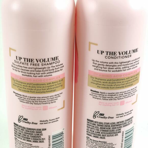 Suave Up The Volume Sulfate Free Shampoo & Conditioner Set 16.5 fl oz ea NEW - Picture 5 of 5